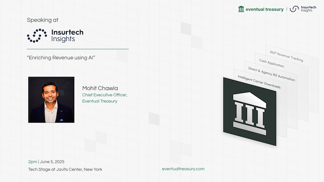 Mohit speaks at Insurtech Insights in New York about fixing the money movement across the industry.